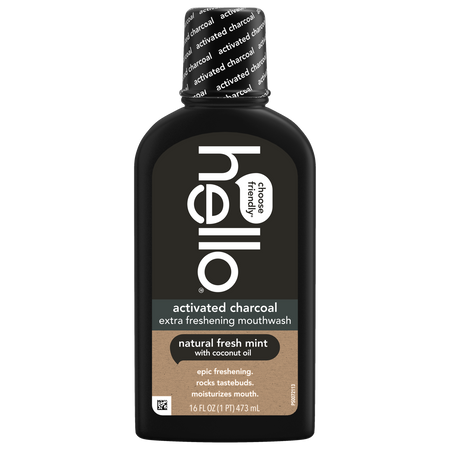 hello activated charcoal mouthwash