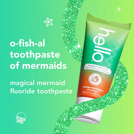 hello kids magical mermaid fluoride toothpaste