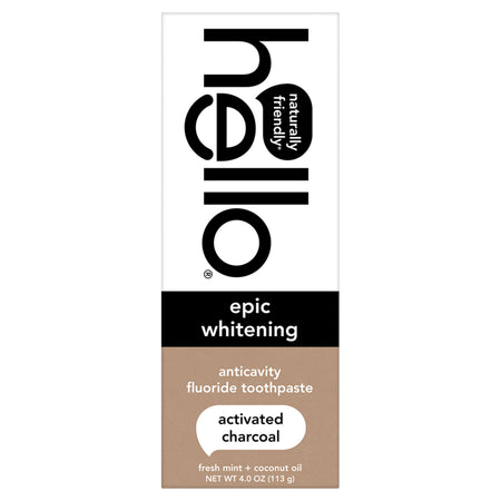 hello activated charcoal whitening fluoride toothpaste