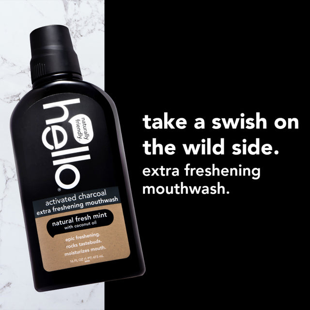 hello activated charcoal mouthwash