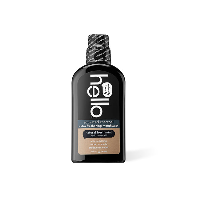 hello activated charcoal mouthwash