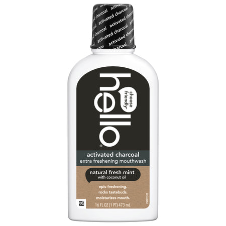 hello activated charcoal mouthwash
