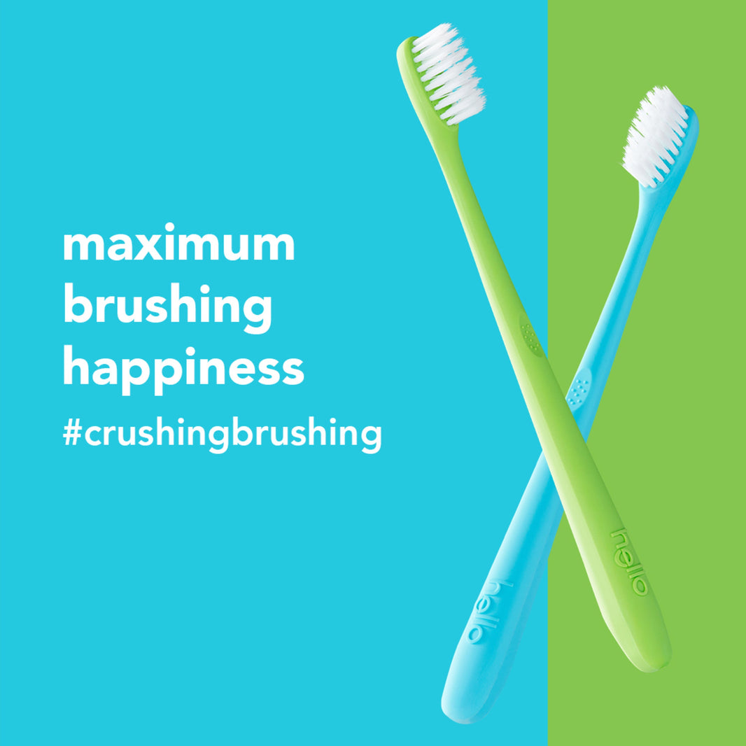 shop our sustainable toothbrushes | hello products