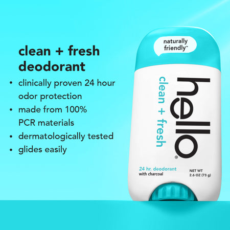 clean + fresh deodorant with charcoal