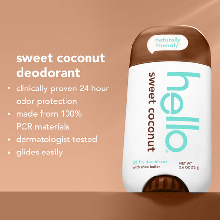 sweet coconut deodorant with shea butter