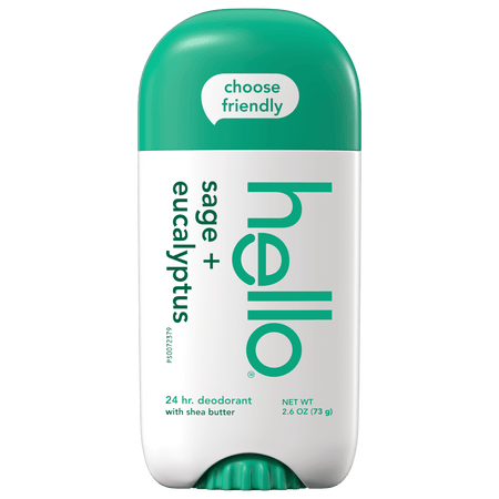 hello sage + eucalyptus aluminum free deodorant with shea butter