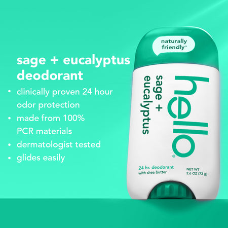 sage + eucalyptus deodorant with shea butter