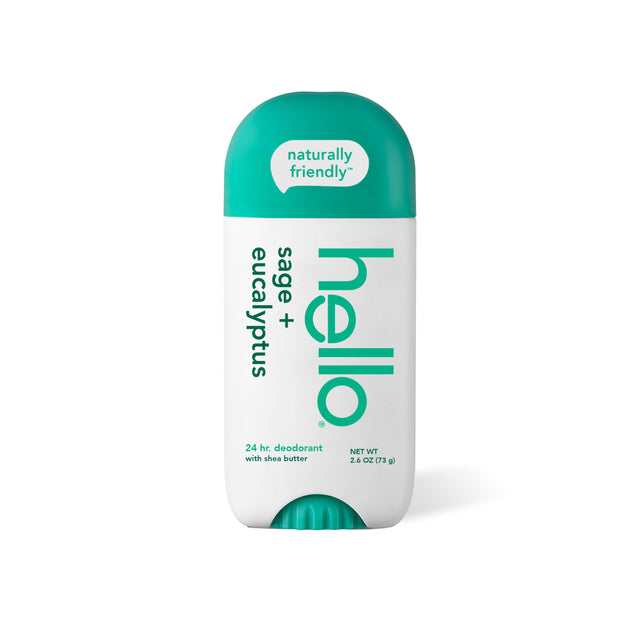 hello sage + eucalyptus aluminum free deodorant with shea butter