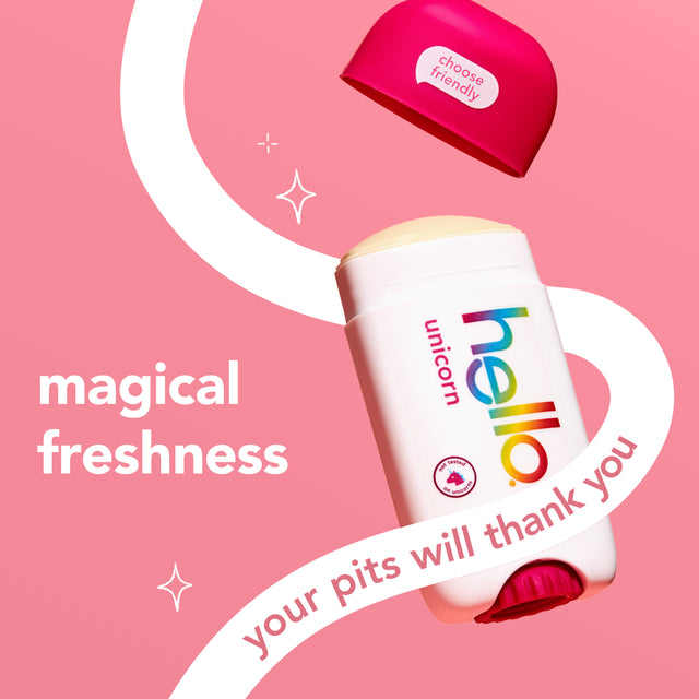 hello unicorn aluminum free deodorant with shea butter