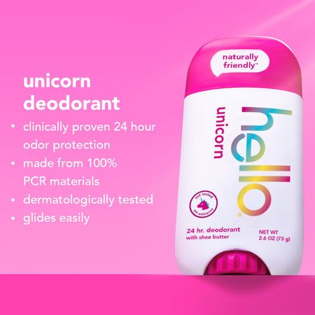 unicorn deodorant with shea butter