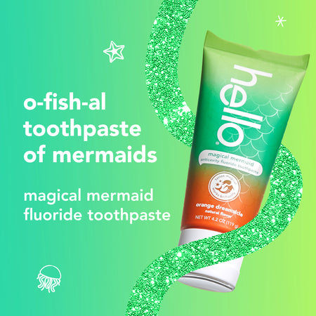 kids magical mermaid fluoride toothpaste