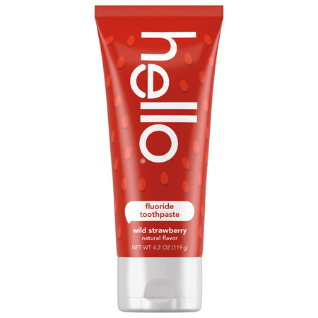 hello kids natural wild strawberry fluoride toothpaste