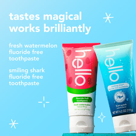 hello kids fluoride-free toothpaste bundle
