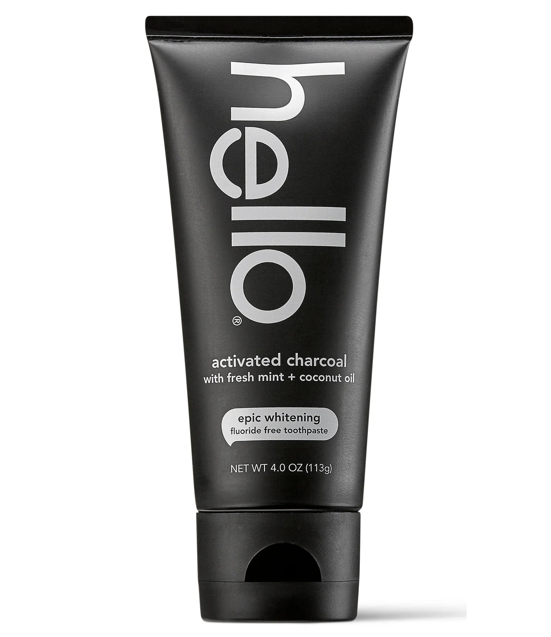 Hello Activated Charcoal Epic Whitening Fluoride Free Toothpaste. 