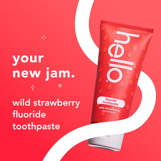 hello kids natural wild strawberry fluoride toothpaste
