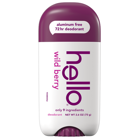 hello wild berry aluminum free deodorant with shea butter