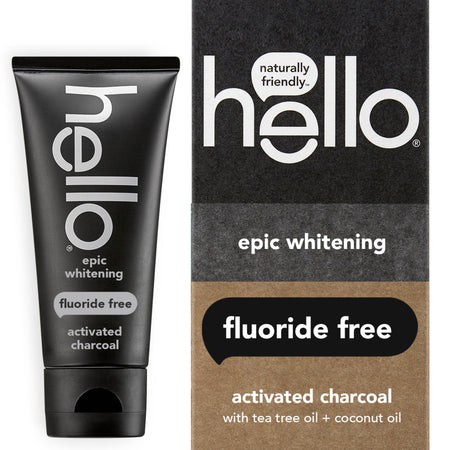charcoal whitening fluoride free toothpaste