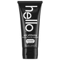 hello Activated Charcoal Whitening Fluoride Toothpaste.
