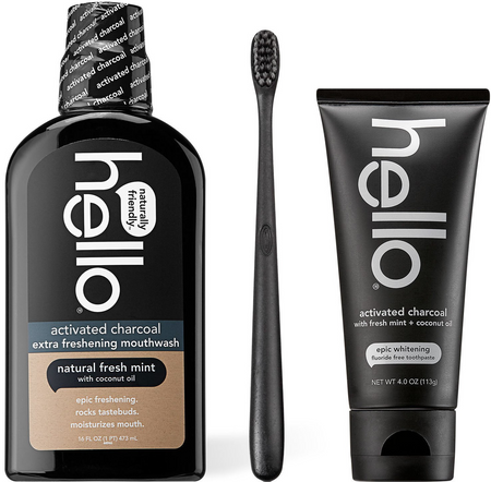 activated charcoal regimen with fluoride free toothpaste