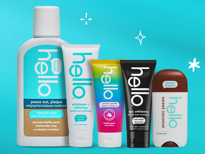 Hello Tooth naturally friendly products, vegan + never tested on animals