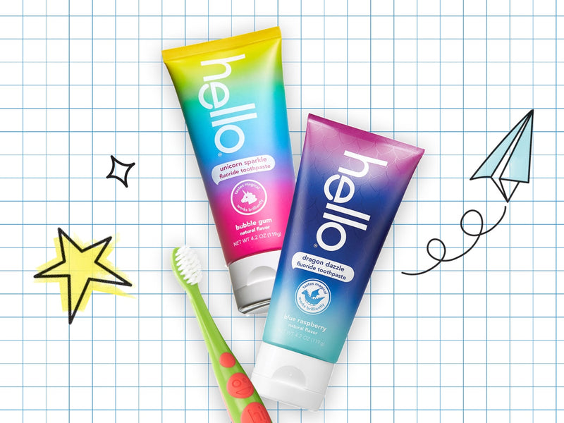 hello kids toothbrush and toothpaste back to school kit