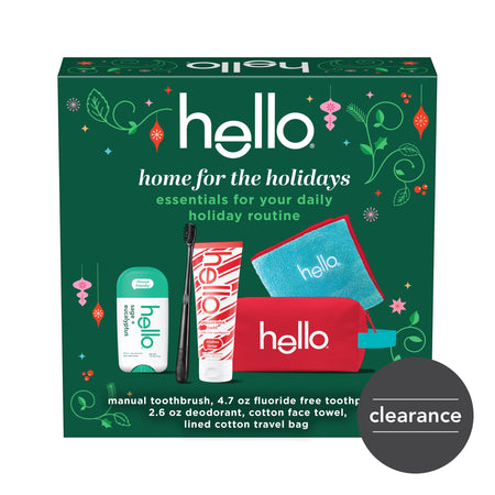 hello home for the holidays travel toiletry bag kit