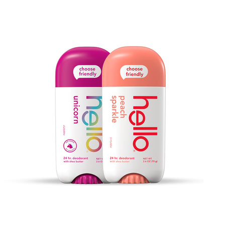 hello sweet + peachy deo duo