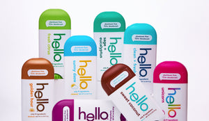 Collection of 'hello' deodorant scents