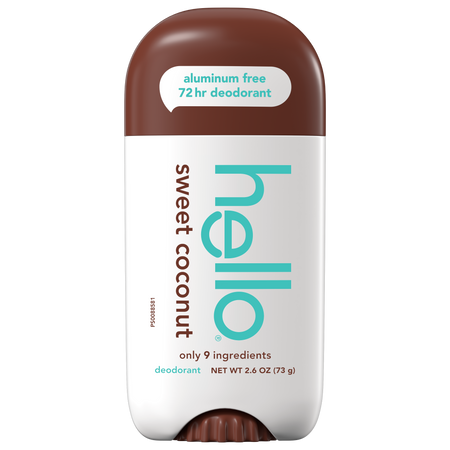 hello sweet coconut aluminum free deodorant with shea butter